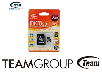 他サイト： Team MicroSDカード 2GB SD変換アダプタ付き TG002G0MC1XA チームジャパン MicroSDカード 2GBの商品画像