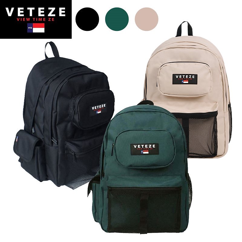 [VETEZE] NEW RETRO SPORT BAG ユニセックス レトロスポーツ リュック(3 colors)/ベテゼバッグ/バッグ