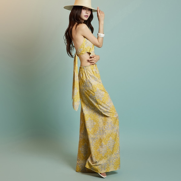 D5312 ペイズリー ツーピース