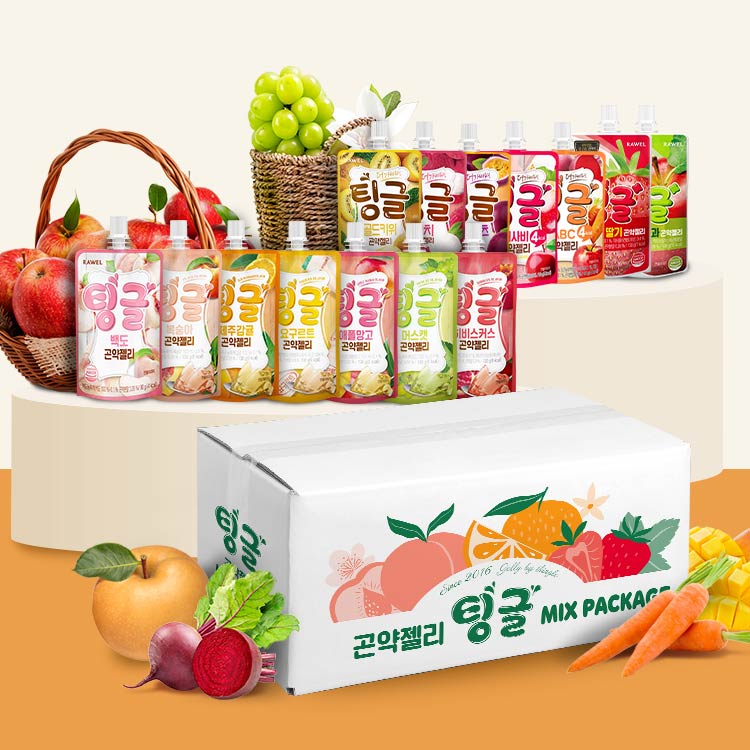 ティングル 低カロリー こんにゃくゼリー ミックスパック 14種 30パック 14種類のフルーツ味