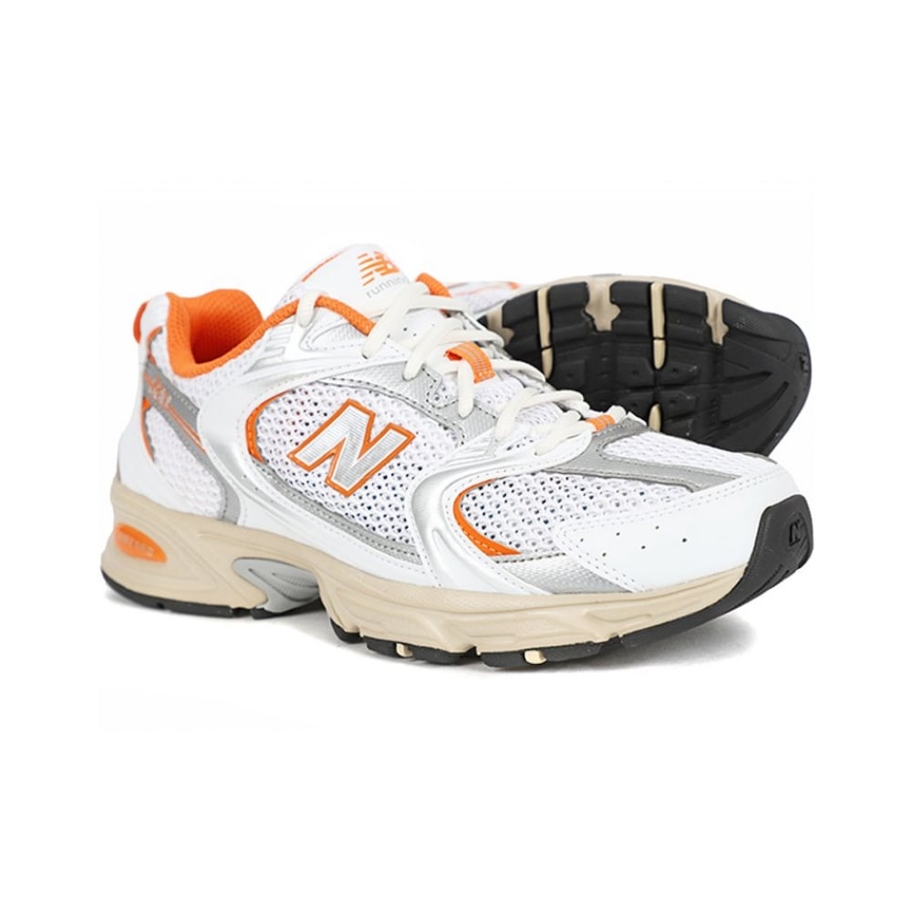 ニューバランス 530 スニーカーホワイトオレンジシルバー