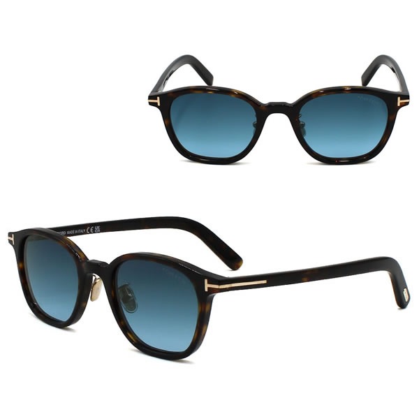 サングラス FT0978-D/S 52W 49 サングラス EYEWEAR ダークハバナ ブルー アジアンフィット メンズ レディース ユニセックス