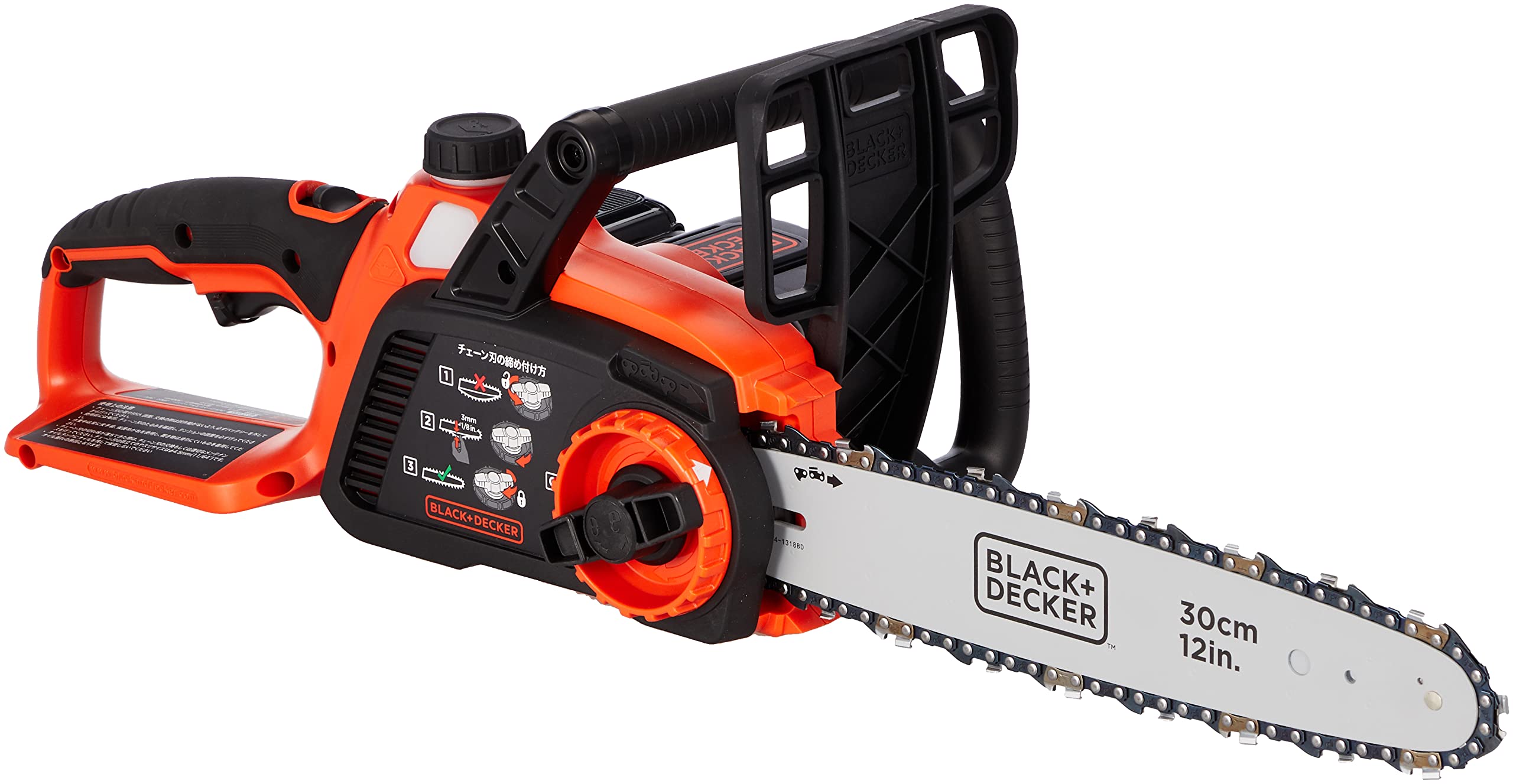 ブラックアンドデッカー(BLACK DECKER) コードレス チェーンソー DIY 電動工具 切断工具 チェーン刃 交換 簡単 36V 2.0Ah バッテリー付き GKC3630L