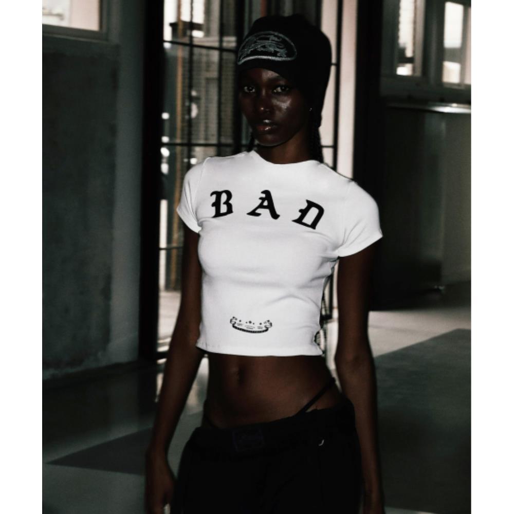 BADBLOOD Mystic Logo Jersey Short Sleeve Slim Fit White 8,265円