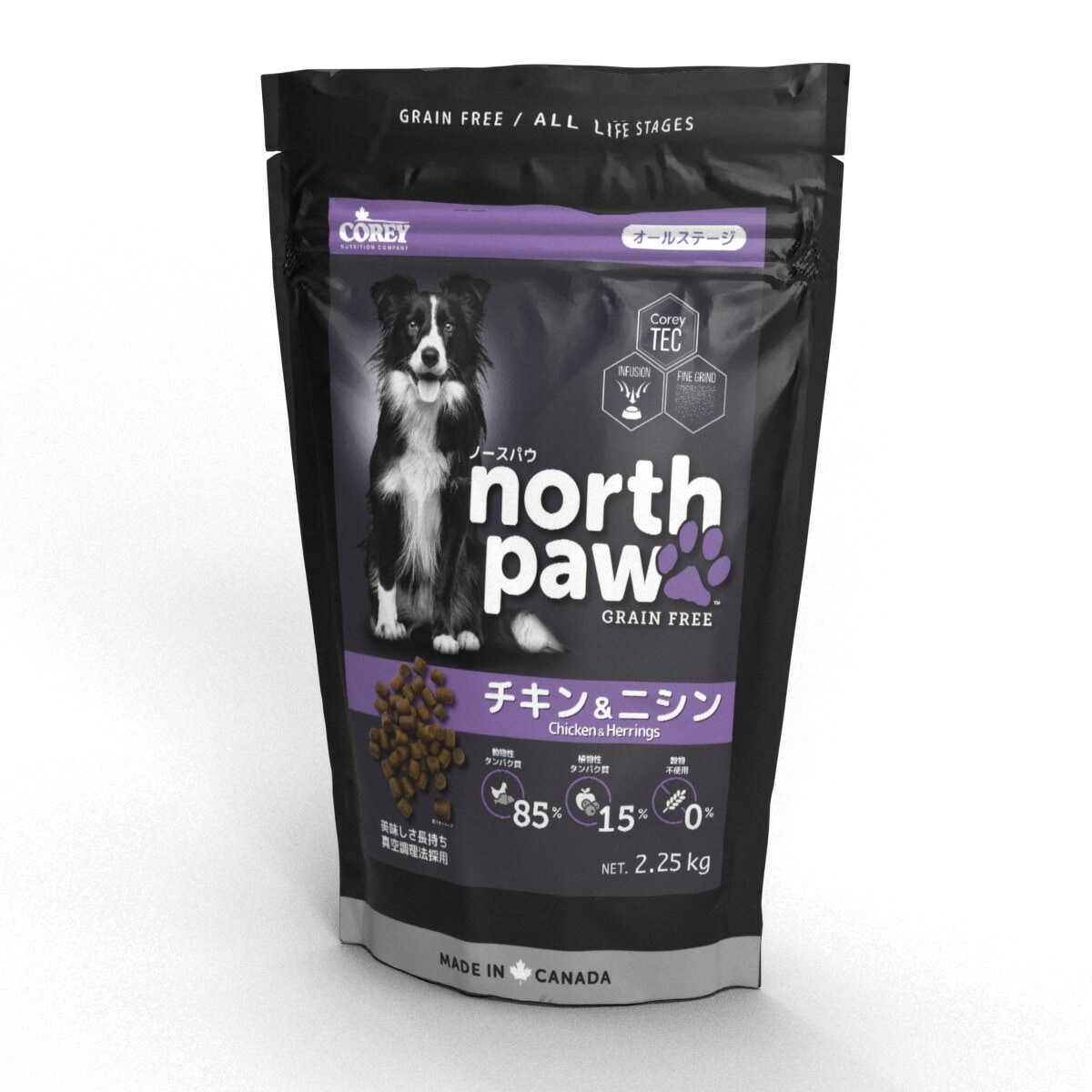 north pawノースパウ　チキン＆ニシン2.25kg おやつのプレゼント付き【ドッグフード】【正規品】