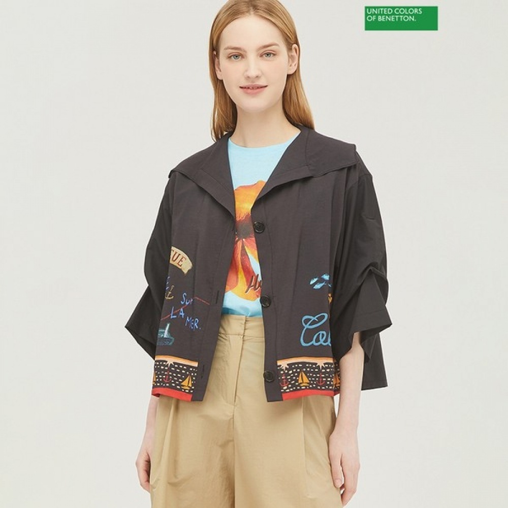 [ベネトン] ベネトンワイドカラーブラウスBABLB7531 10,311円