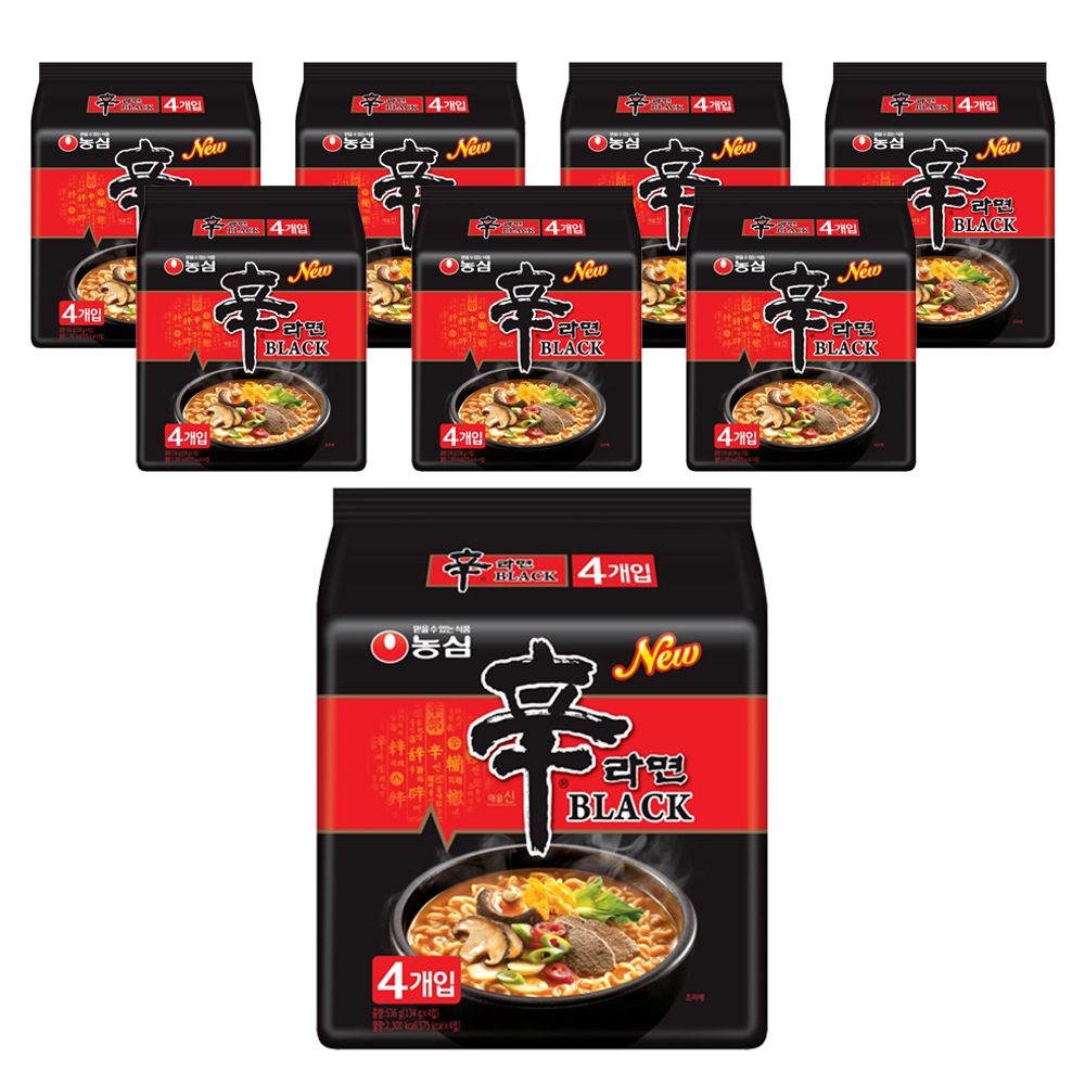（TF013）農心辛ラーメンブラックマルチパック134g /韓国配送/ラーメン