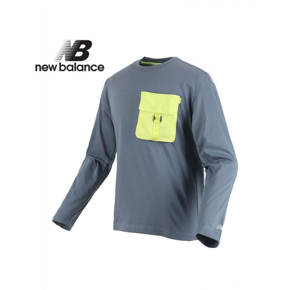 ニューバランスコモンアウトポートウーブンミックスカーゴスウェットシャツ (NBNC939013-15) _グレー