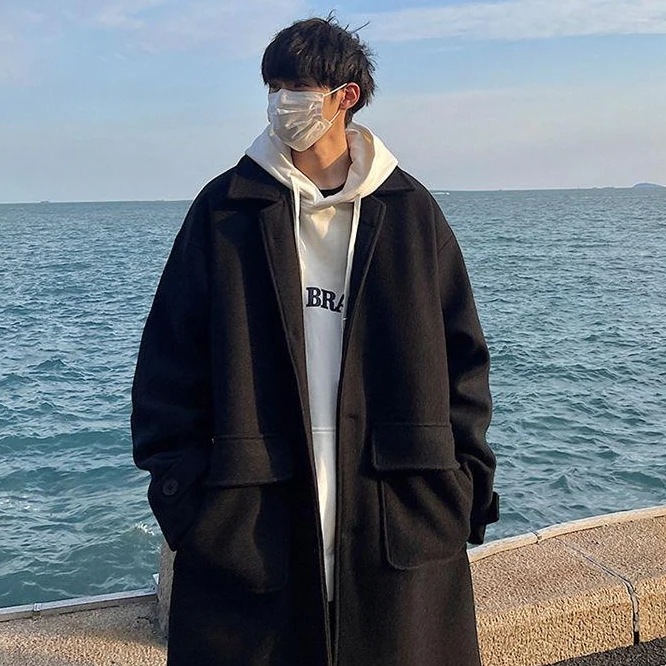 チェスターコート メンズ トレンチコート ビジネスコート ロング丈 ラシャコート 細身スリム テーラードジャケット 通勤 通学 厚手 紳士服 防寒保温 秋冬