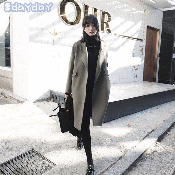 チェスターコート トレンチコート レディース 秋 冬 ロングコート アウター 大きいサイズ 着痩せ