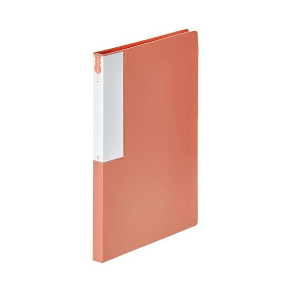 TANOSEEレターファイル（リサイクルPP） A4タテ 120枚収容 背幅18mm レッド 1セット（10冊）ファイル