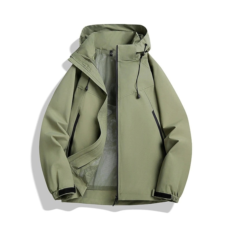 カップル向けの屋外用防風・防水多目的ジャケットメンズシングルレイヤージャケット登山スーツスキースーツトレンチ
