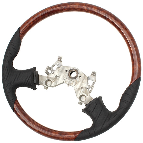 日野レンジャープロ グランドプロフィア ステアリング 木目調 レザー ガングリップ パンチグレザー トラック 内装 カスタムパーツ