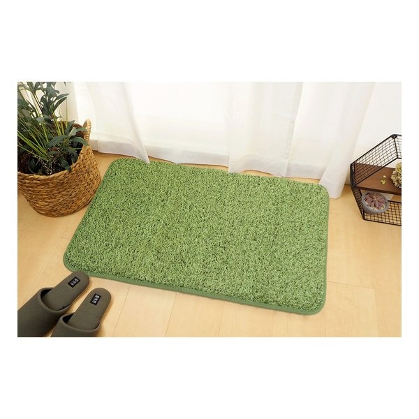 芝生風ラグ シーヴァ 約130×185cm ホットカーペットカバー 床暖房可 240622900