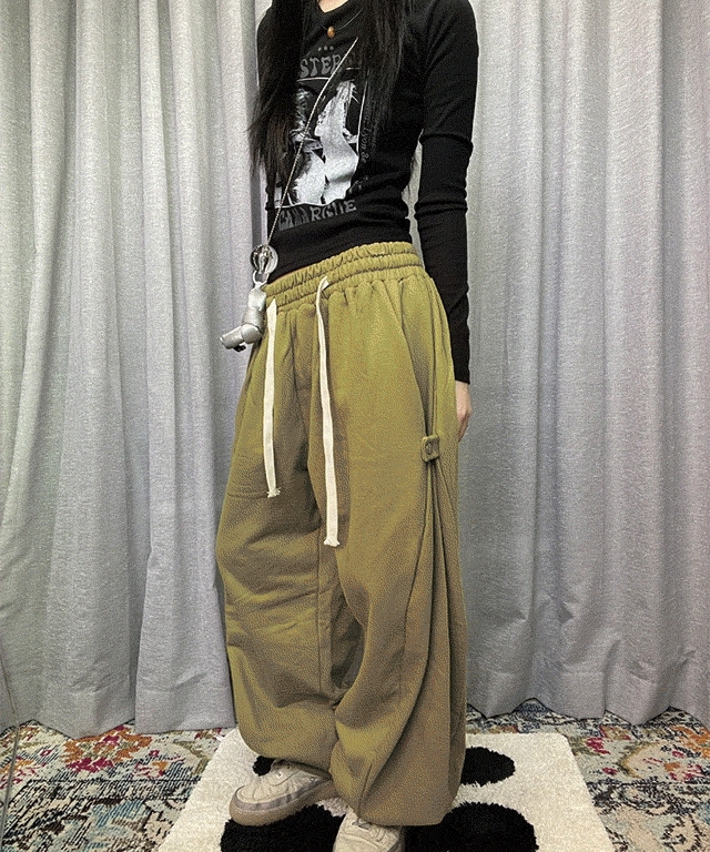 Snap jogger pants (2colors) 5,040円