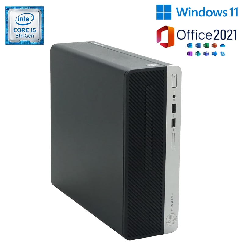 第8世代Corei5 メモリー16GB 新品 SSD 512GB ProDesk 400G5 SFF Windows11 MS Office 2021 無線 ディスクトップ パソコン 中古PC