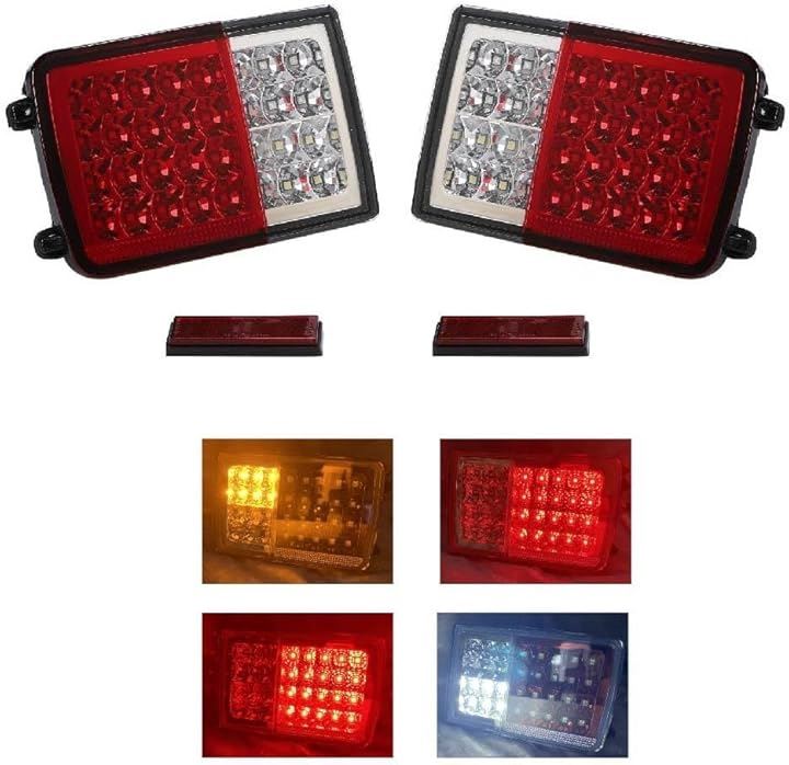 スズキ エブリイ DA64V / DA17V 等適合 32連 LED テールライト/ランプ 流れる ウインカー シーケンシャル 純正 交換 カプラーON マツダ 日産( レッドxクリア) 9,728円