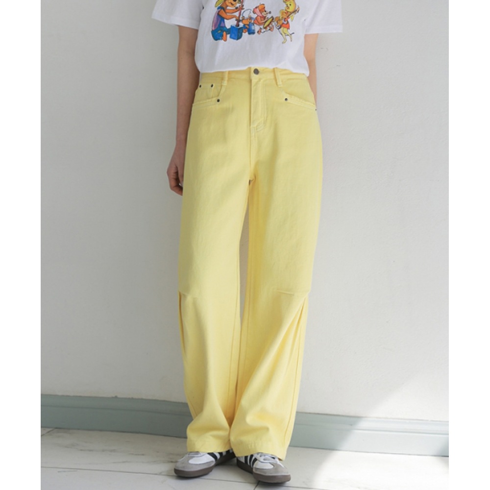 フレンチシックエトゥルー3D ピントックワイドパンツ 7,425円