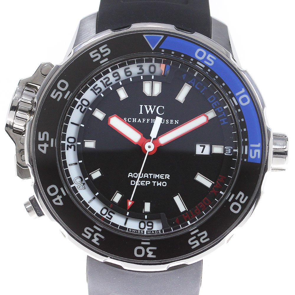 IWC IWC SCHAFFHAUSEN IW354702 アクアタイマー ディープツー デイト 自動巻き メンズ _826618【中古】