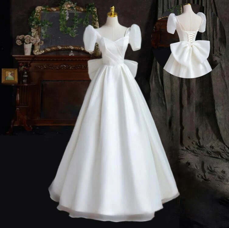 『目玉新商品』結婚式ドレス 前撮りドレス 後撮り お花嫁ドレス 着瘦せ パーティードレス ワンピース お姫様ドレス お嬢様 フォーマル レディースドレス 可愛い ウェディングドレス ロング丈 成人式ド