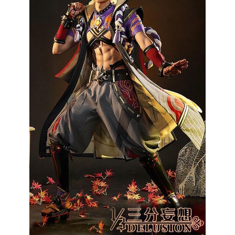 【三分妄想13Delusion】原神 Genshin 荒瀧一斗-あらたきいっと コスプレ衣装 コスチューム151