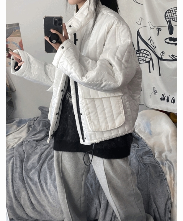 (UNISEX) quilted over padding