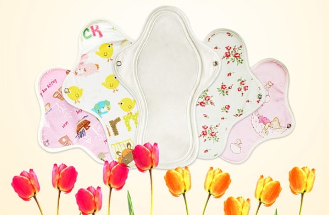 イチェ オーガニックコットン 生理用ナプキン 羽型中型3枚セット 防水可能 尿失禁 生理痛緩和