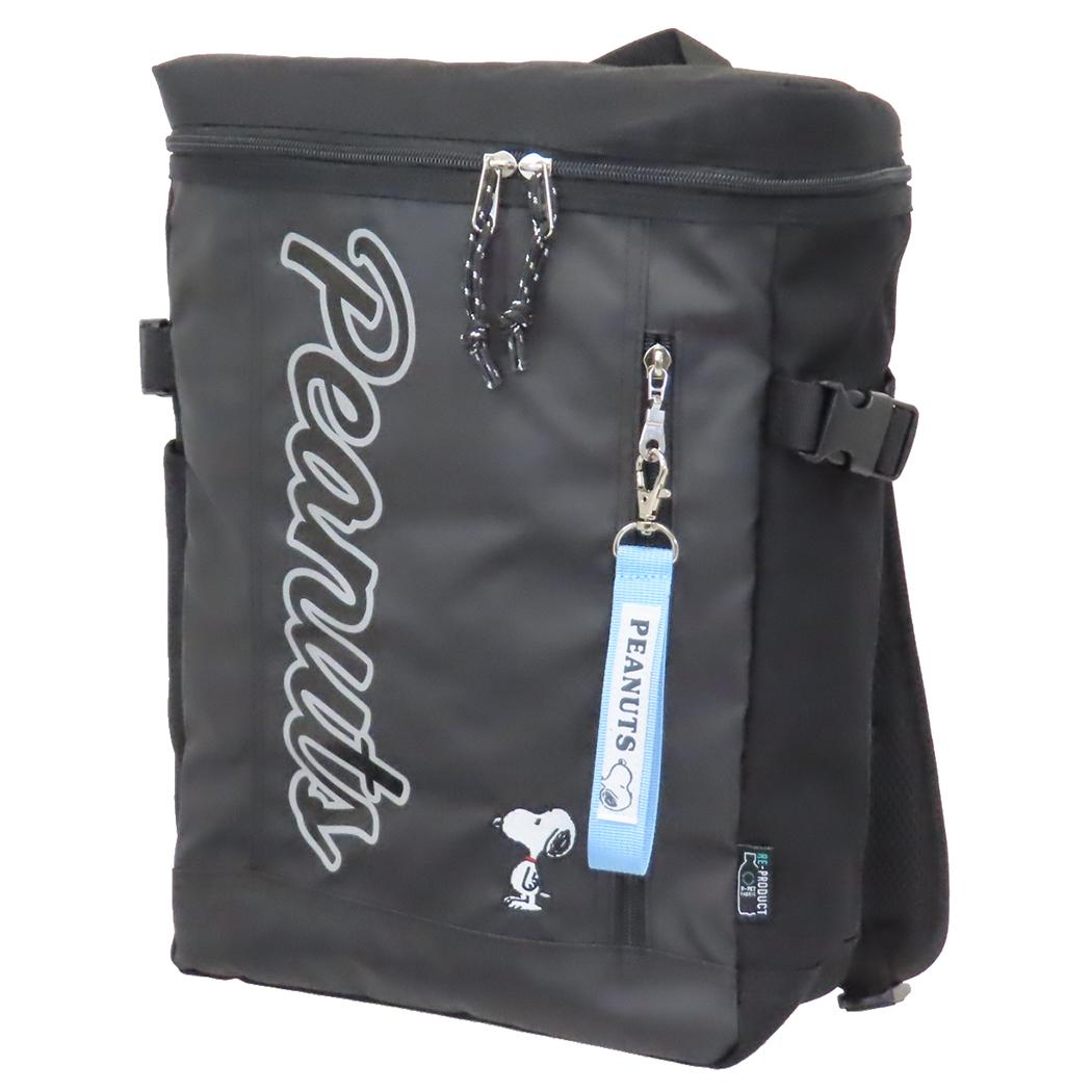 スヌーピー デイパック RE-PET スマートボックスリュック BK ピーナッツ キャラクター