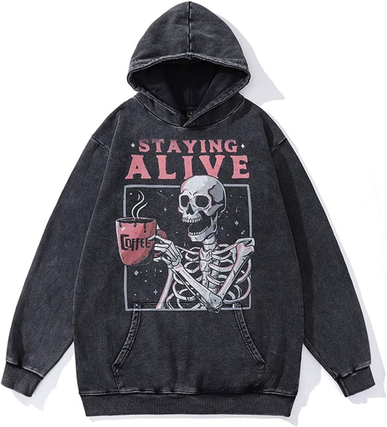 メンズ トレーナー どくろ 犬柄 コットン100% プリント 欧米風 パーカー フルオーバー 長袖 ポケット付き スウェット 春秋冬 吸汗 軽量 トップス ビンテージ hiphop 若者 男女兼用