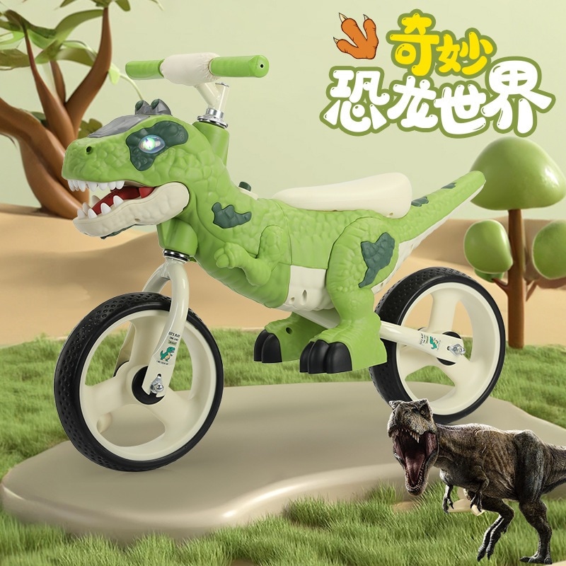 子供用恐竜バランスカー 3-6 歳ベビーウォーカースライド二輪スライドカーペダルなし自転車