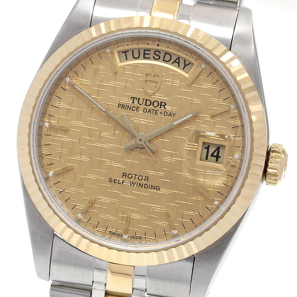 チュードル TUDOR 76213 プリンス デイトデイ 自動巻き メンズ 保証書付き_863466【中古】
