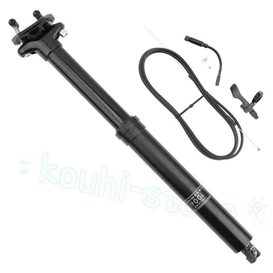 自転車用シートポスト 自転車サスペンションシートポスト MTBロードバイクドロッパーポスト トラベルリモートドロップ内部油圧シートポスト 30.9 / 31.6