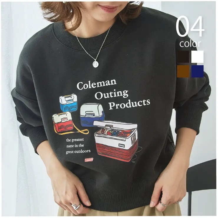 【Coleman】great outdoors　ヴィンテージライクスウェット