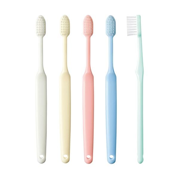 （まとめ）ハピラ ダイトス 業務用フラットハブラシ 5色/各色10本 KS-28 1箱（50本） 5セット