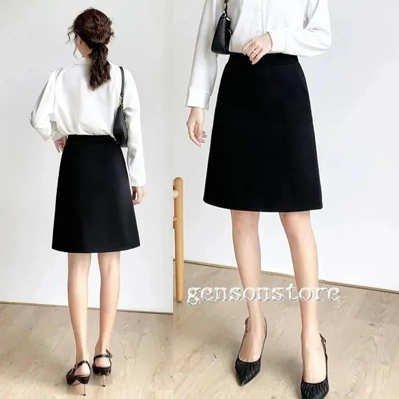 aライン レディース 通勤 ひざ丈 タイト 【1つ買うと10個無料】事務服 フォーマル 大きいサイズ 台形スカート 洗える スーツ素材 仕事 L 細見え 30代40代 スカート 無地 スカート