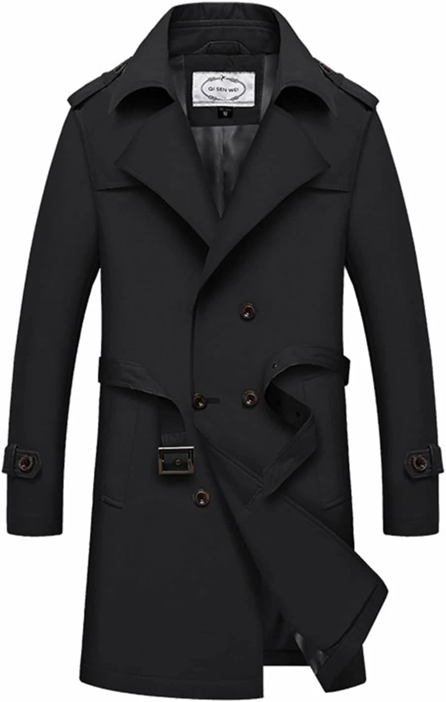 トレンチコート ダスターコート メンズ ロングコート 秋 ベルト付き ダブルボタン スリム 細身 男性 メンズコート インナー おしゃれ 無地 軽い 防寒 着痩せ ジャンパー 紳士服 ビジネス 通勤 7,952円