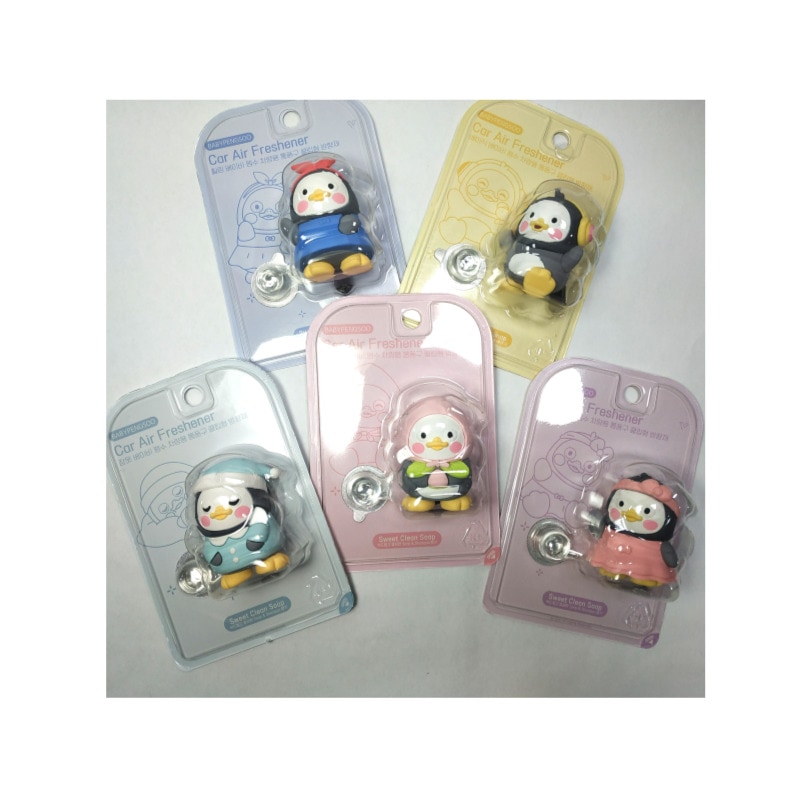 （計10種のフィギュアセット）ベビーペンス５種＆動物ペンス5種 車用 芳香剤付 通風口 クリップ型　 (45mm*51mm)