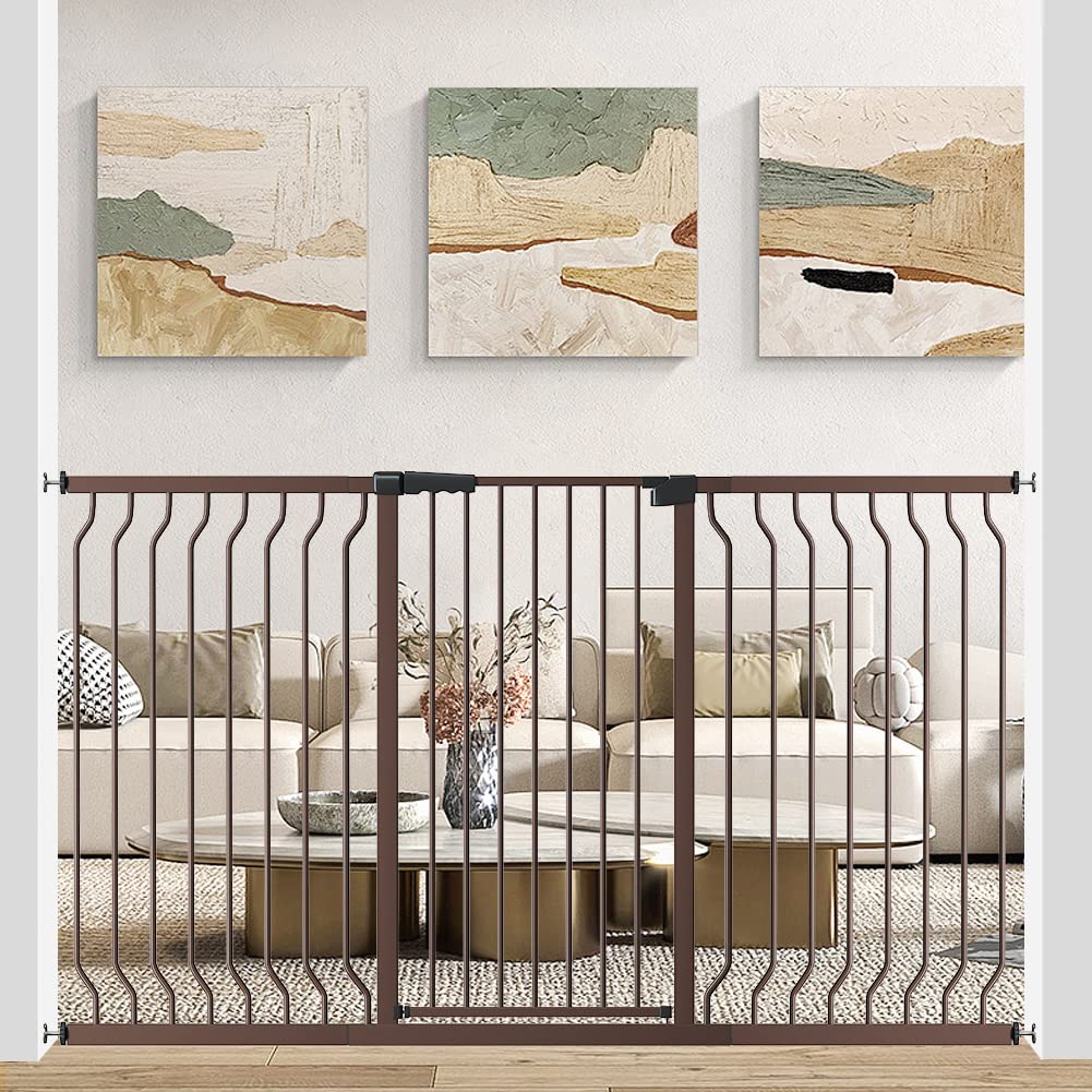 Seogva ベビーゲート ハイタイプ 高さ103cm 拡張フレーム付き 自動ロック 高さ100cm以上つっぱり式 穴開け不要 前後90度開閉 セーフティー安全ゲート 扉開閉式 二重ロック ブラック 14,981円