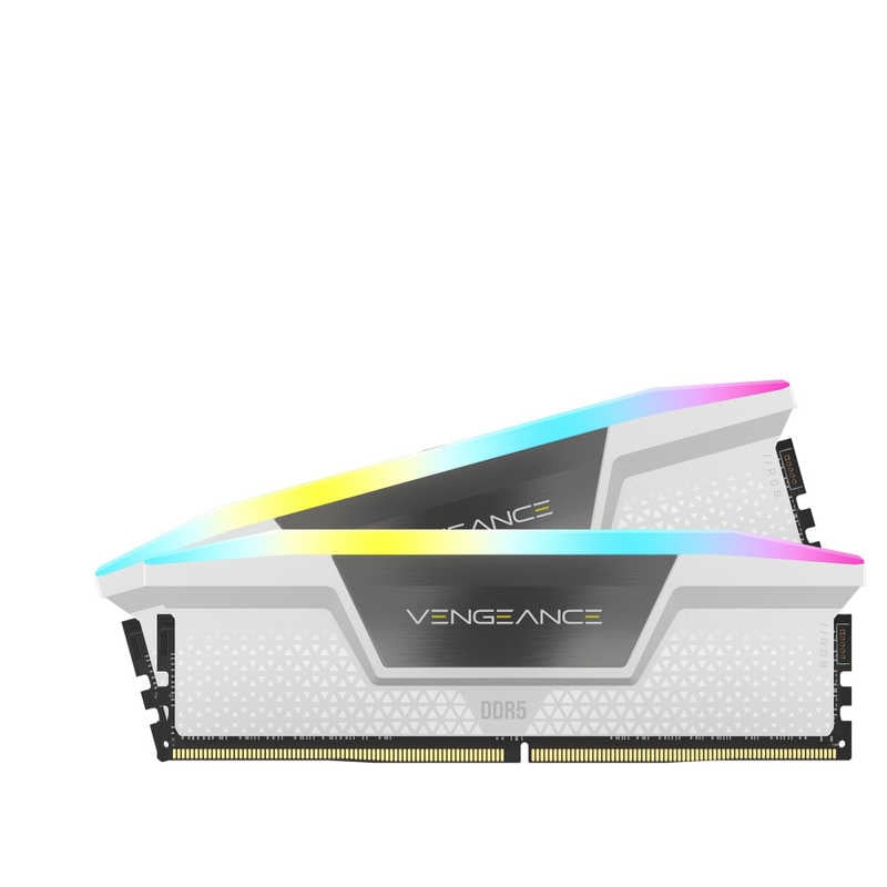 コルセア　CORSAIR　増設用メモリ VENGEANCE RGB DDR5 ホワイト[DIMM DDR5 /16GB /2枚]　CMH32GX5M2B5200C40W