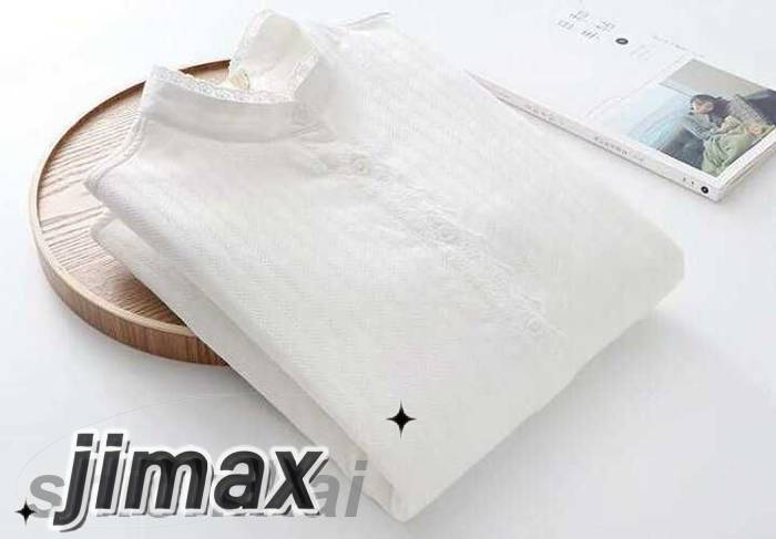 シャツ ガーゼ ブラウス 裏起毛 レディース 白シャツ ホワイト カットソー 無地 長袖 秋 冬 ボア コットン シンプル ルームウェア 部屋着 大きいサイズ 通勤