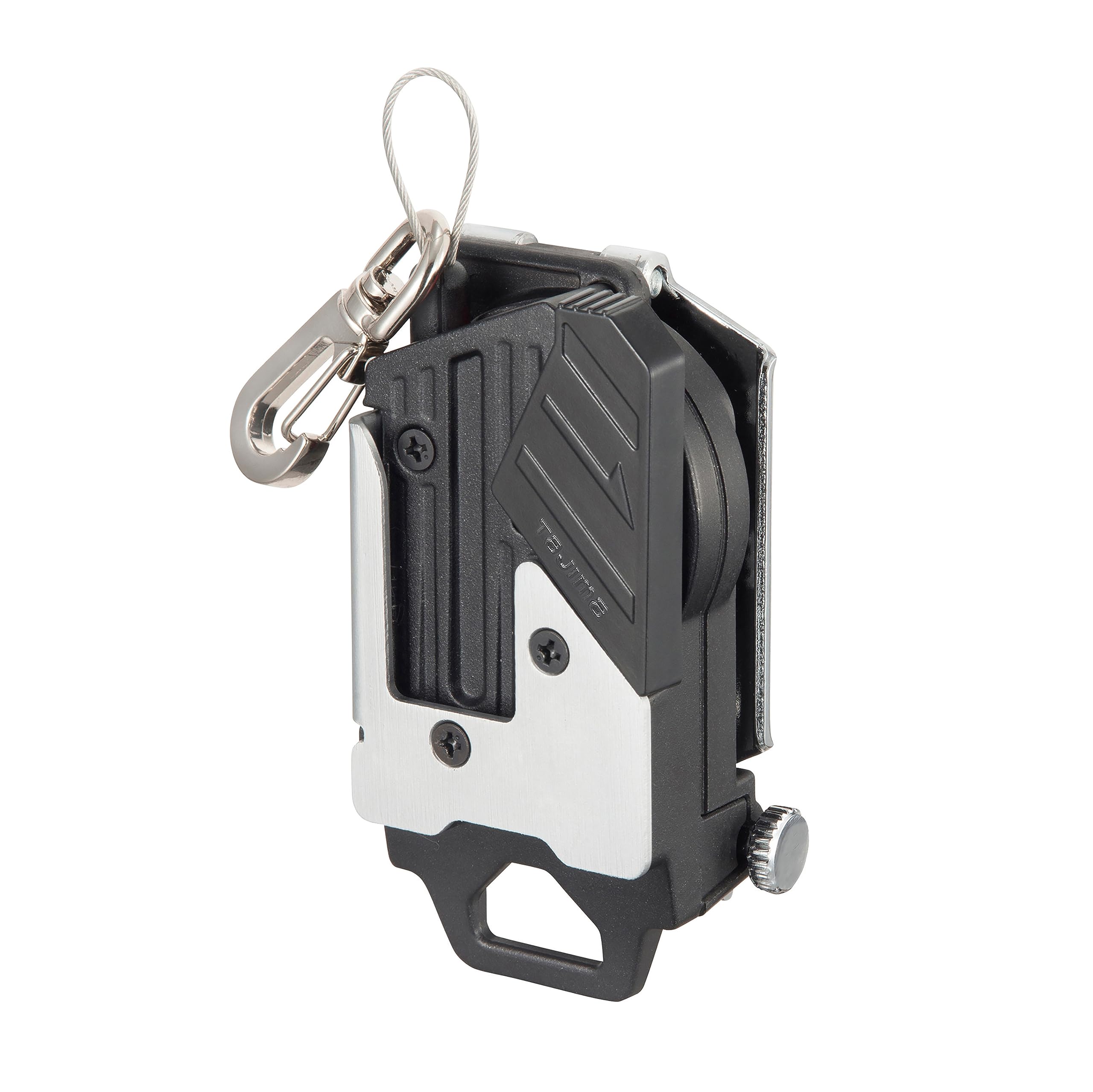 タジマ セフシステム セフ後付ホルダー メタル 頑丈金属タイプ キャッチ10ワイヤー SF-MHLDC10W 着脱楽々 ベルトに後から装着可能 腰道具の組み換えが簡単 使う道具だけを選んで装着 腰の負