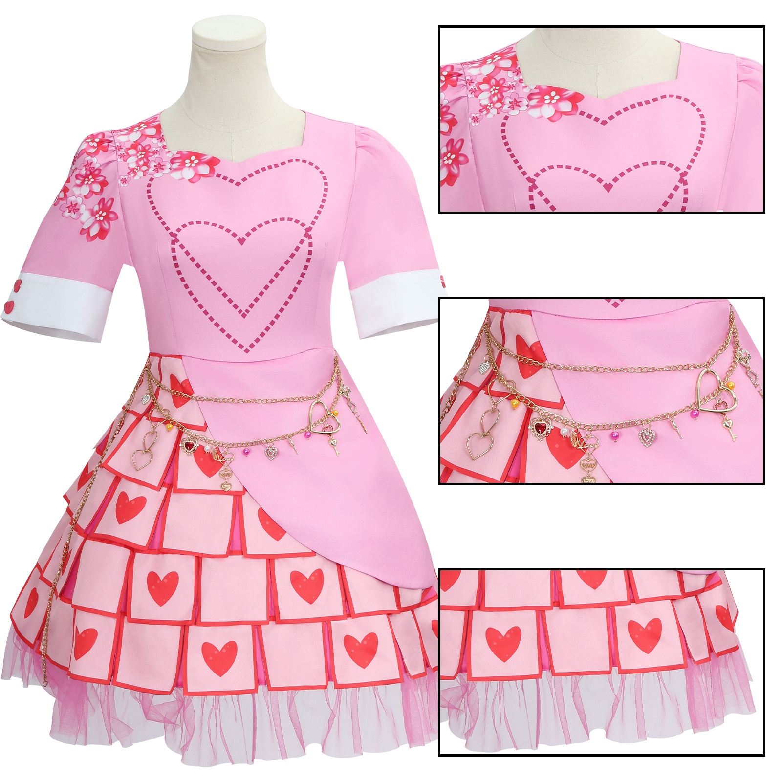 ハロウィン末裔4：小紅の台頭コスプレ服末裔4ハートクイーンピンクスーツコスプレ衣装