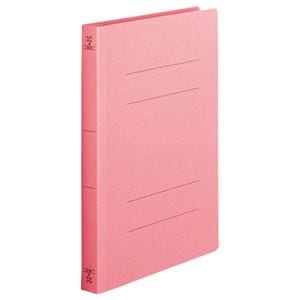 （まとめ） TANOSEE フラットファイル（厚とじW） A4タテ 250枚収容 背幅28mm ピンク 1セット（10冊） (×5セット)