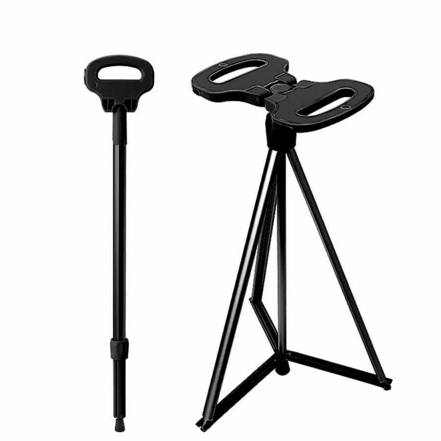 つえ 軽量 折りたたみ杖 アウトドア 杖 アルミ製 登山 ステッキチェア トレッキングポール 滑り 登山杖 椅子 ストック 座れる 歩行支援