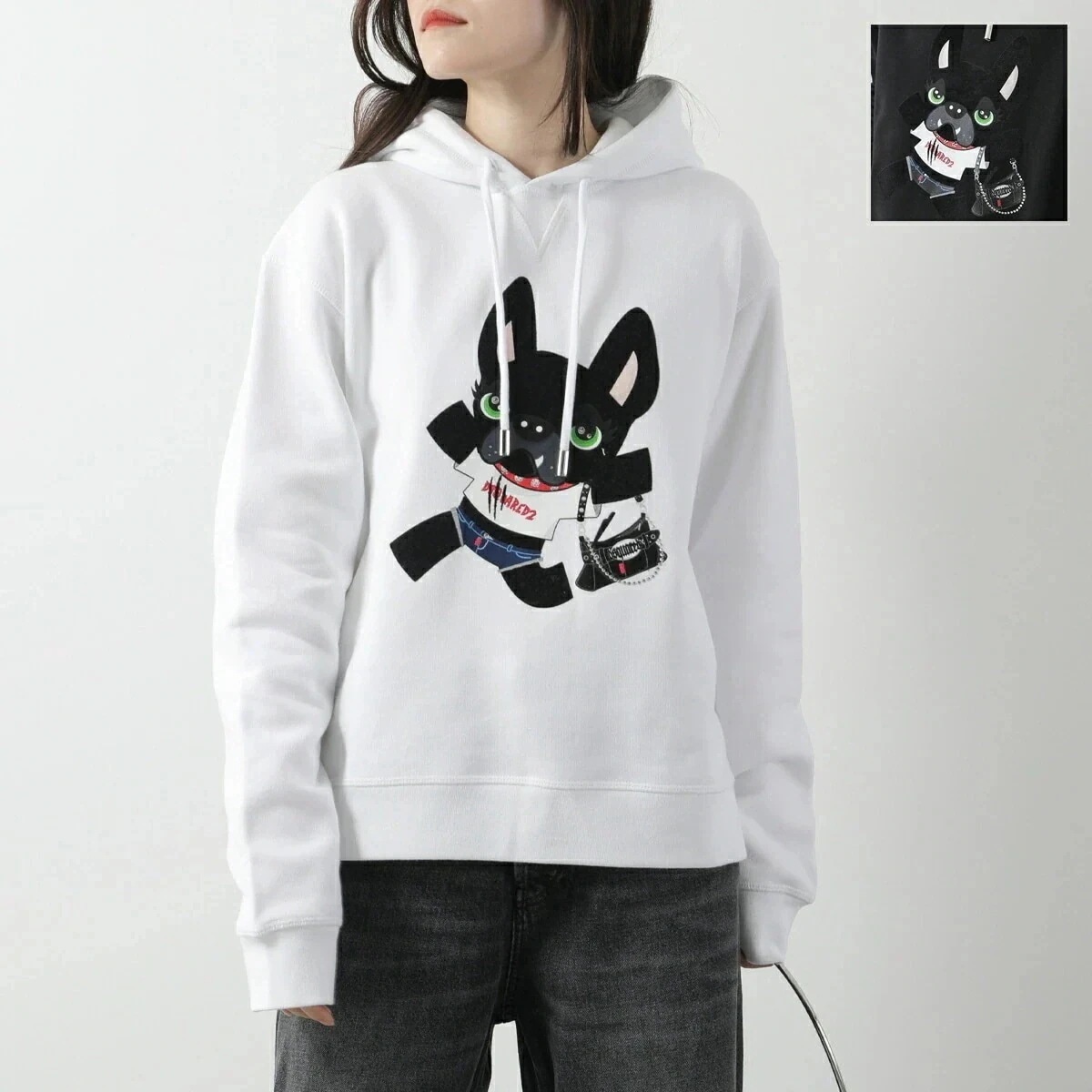 DSQUARED2 ディースクエアード パーカー CIRO COOL FIT HOODIE SWEATSHIRT S75GU0550 S25516 レディース