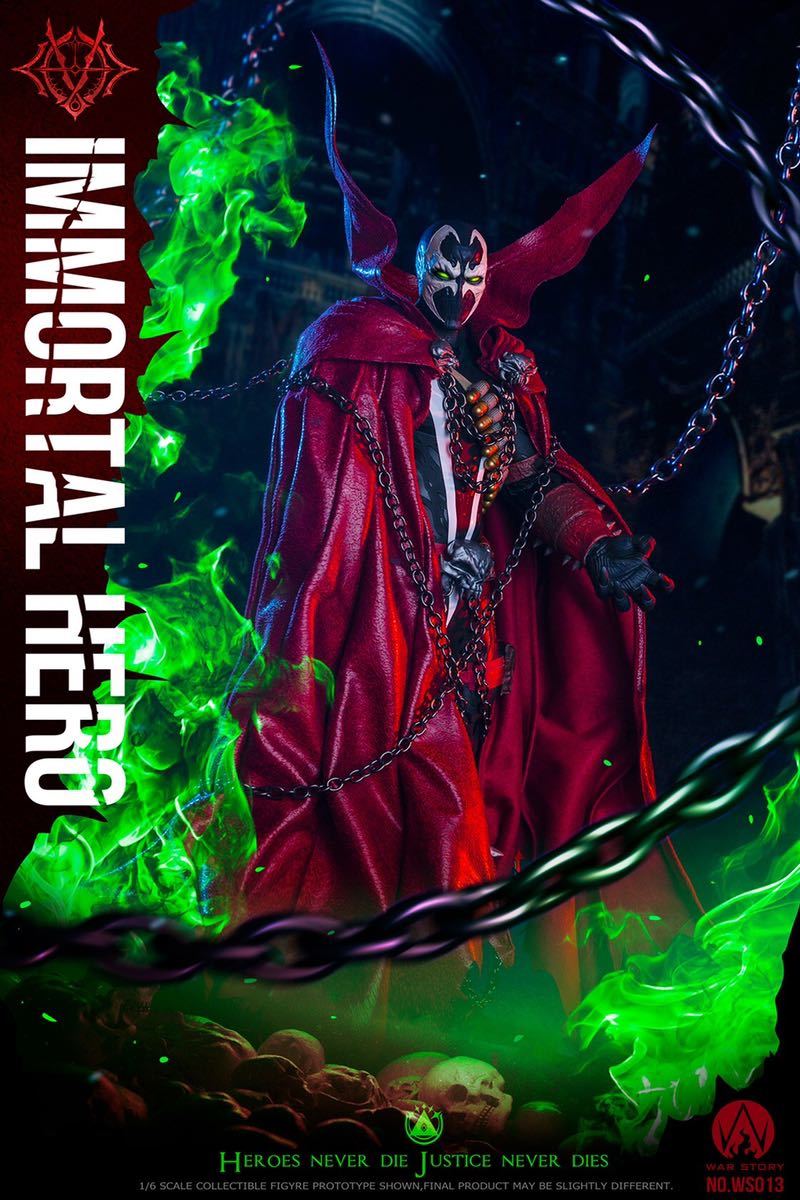 新品未開封 War Story WS013 IMMORTAL HERO スポーン１/６ フィギュア (ホットトイズ McFarlane Toys マクファーレントイズ)