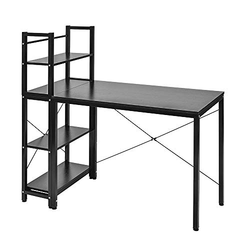 オーエスジェイ(OSJ) パソコンデスク 左右入替可 収納 両用デスク ブラック ハイタイプ 111