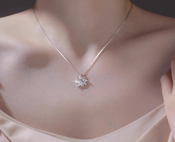 S999スターリングシルバーネックレス秋冬向け高級ニッチデザインアクセサリー634