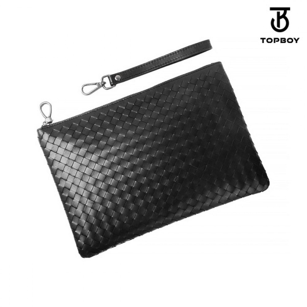 （TOPBOY）イントレチャート柄レザークラッチバッグ（BP058）