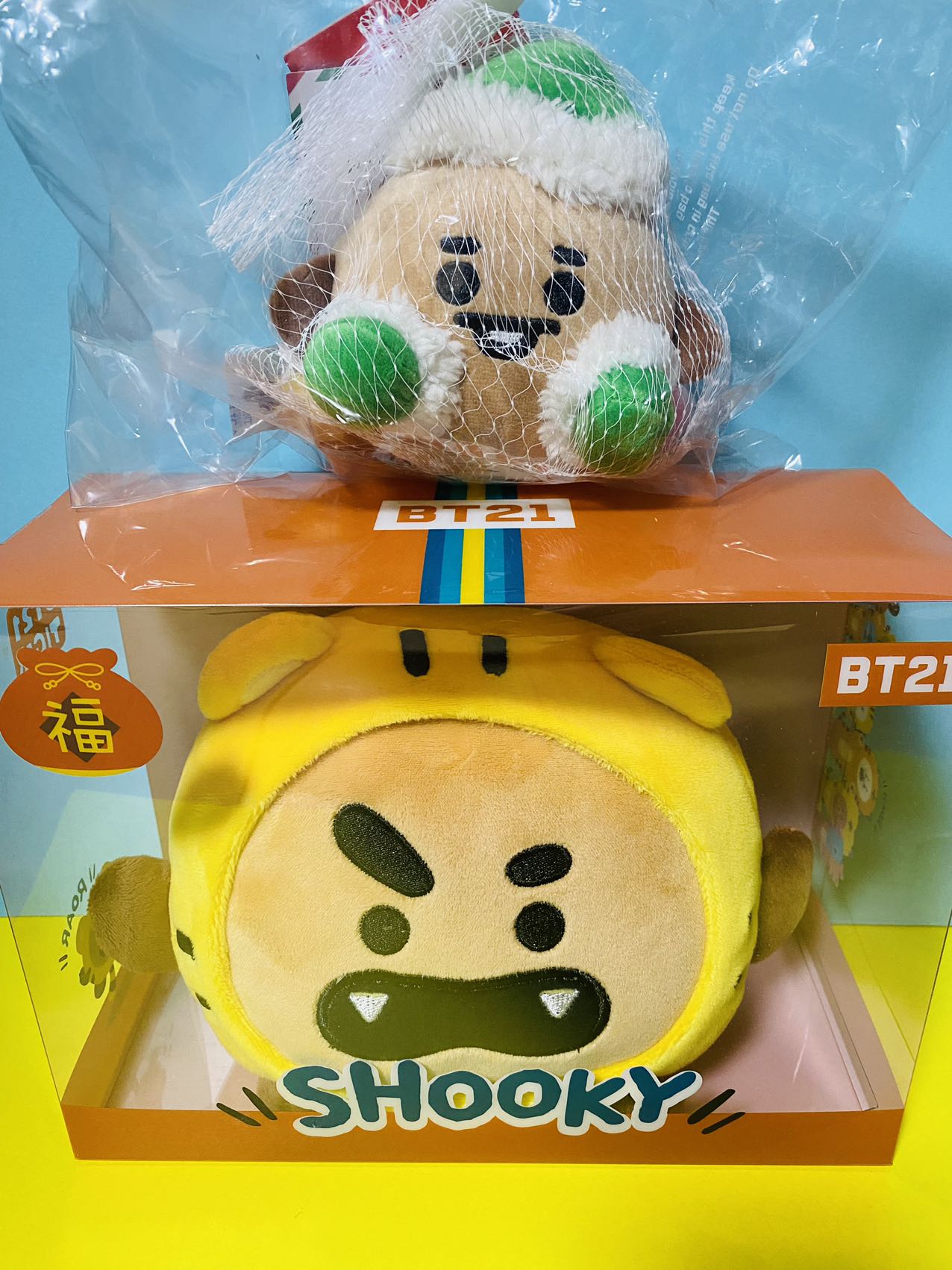 BTS ユンギ SUGA タイガー スタンディング＋ ベビーホリデークリスマス ぬいぐるみ 2点セット SHOOKY